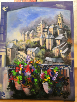 Roger FAGES - balcon sur la ville